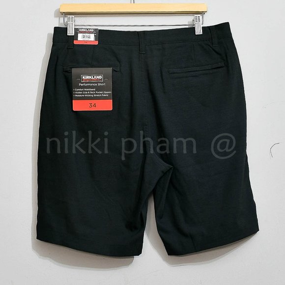 NWT Kirkland Signature Men's Performance Short in black - Picture 6 of 6